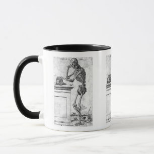 Caneca Gravura de esqueleto