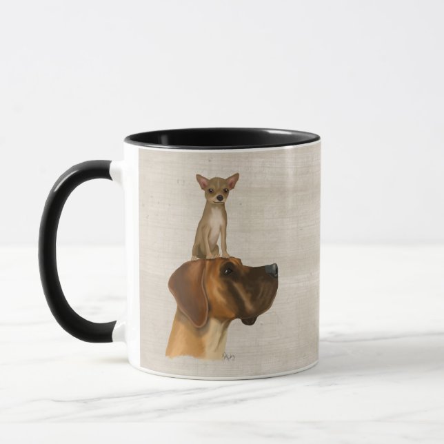 Caneca Great Dane e Chihuahua 2 (Esquerda)