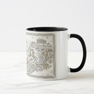 Caneca Grécia Antiga Com Arte Digital de IA
