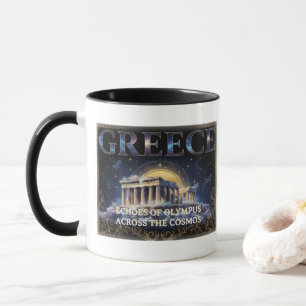 Caneca Grécia Cósmica Templo Antigo Arte Celestial
