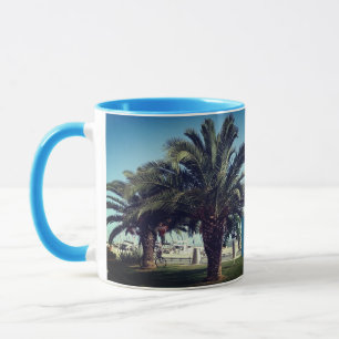 Caneca Grécia de amor Monograma Palmeiras Summer Mug