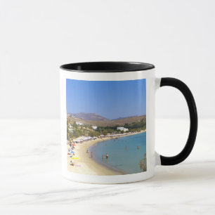 Caneca Grécia, Ilha de Paros, Praia de Krios vista de cim