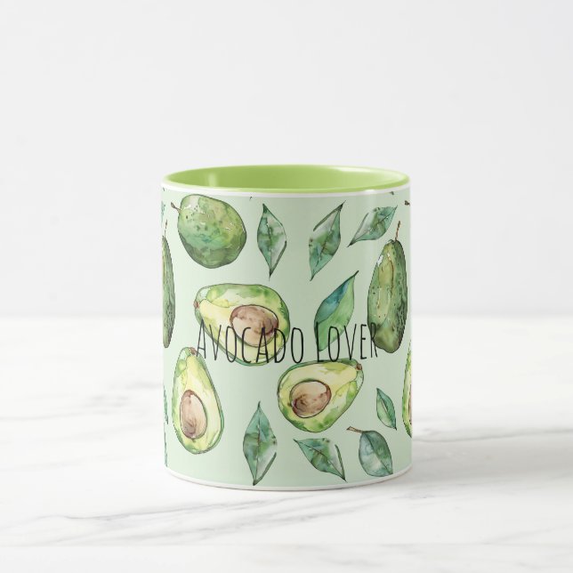 Caneca Green Avocados & Leaves (Centro)