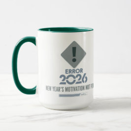 Caneca Green Combo Funny Error 2026 Two-Tone Mug
