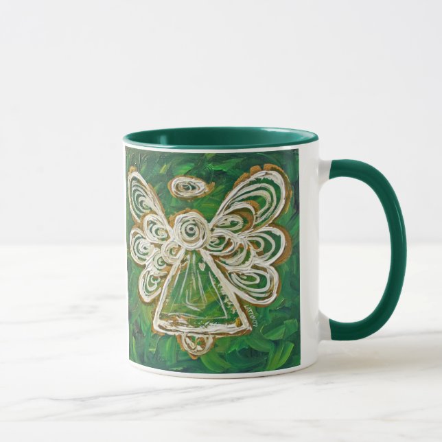 Caneca Green Guardian Angel Mug ou Cup (Direita)