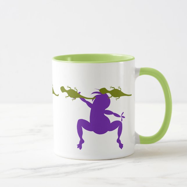 Caneca Green Lizards e Purple Dancing Kokopelli (Direita)