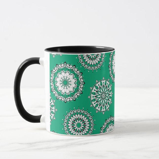 Caneca Green Mandalas Mug (Esquerda)