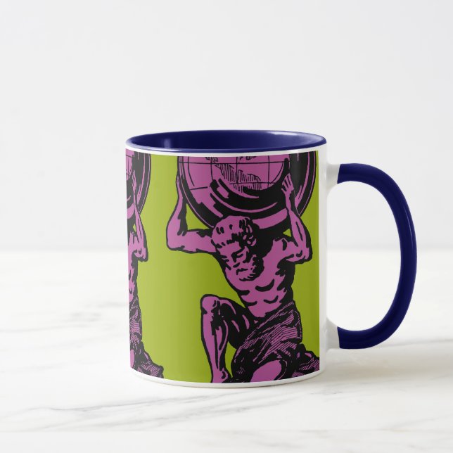 Caneca grega do atlas do deus (Direita)