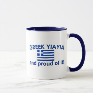 Caneca Grego orgulhoso Yia Yia