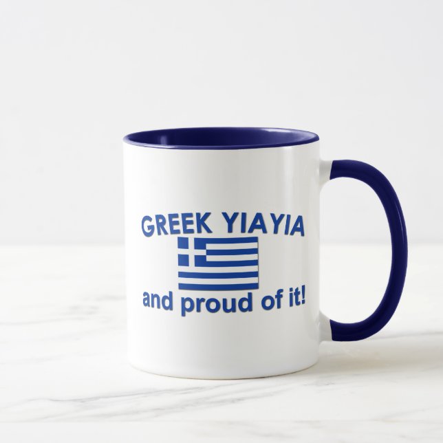 Caneca Grego orgulhoso Yia Yia (Direita)