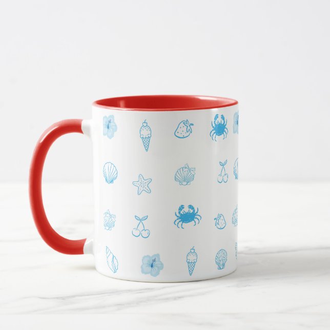 Caneca  Grego Praia Minimalista (Esquerda)