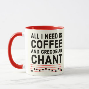 Caneca Gregoriano Chant Latin Mass TLM Católico Mug