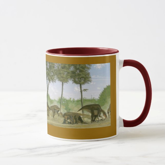 Caneca Gregory Paul do dinossauro de Maiasaura (Direita)