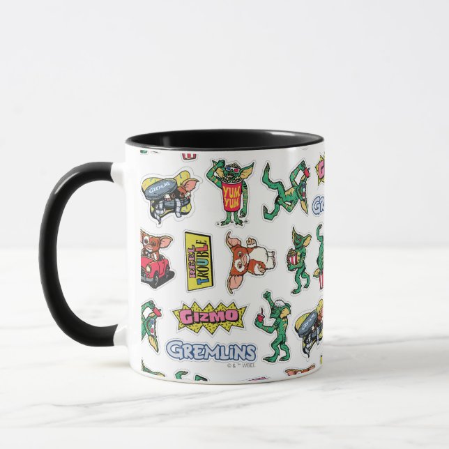 Caneca Gremlins™ Sticker Fun Pattern (Esquerda)