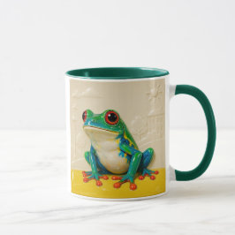 Caneca Grenouille artistique en céramique