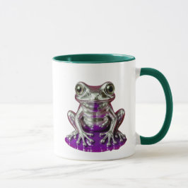 Caneca grenouille figurine argent