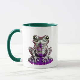 Caneca grenouille figurine argent