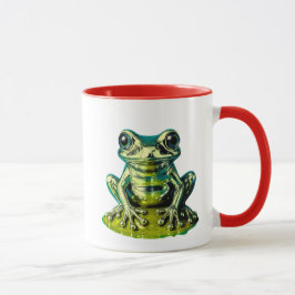 Caneca grenouille vert chrome