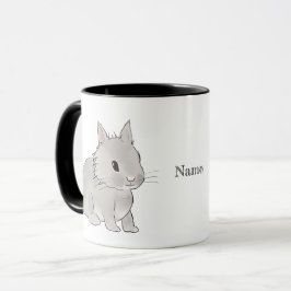 Caneca Grey lionhead bunny