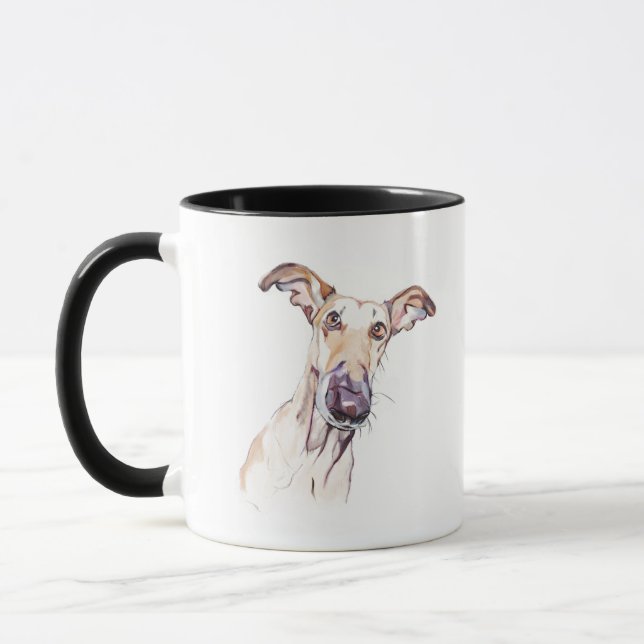 Caneca Greyhound – Caneca de Café Mãe de Cachorro (Esquerda)