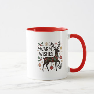 Caneca Grinalda de Natal Merry & Bright com Cabo Verde