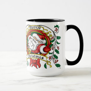 Caneca Grinalda do Natal de Papai Noel
