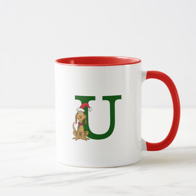 Caneca Grinch Clássico Max | Monograma U (Direita)