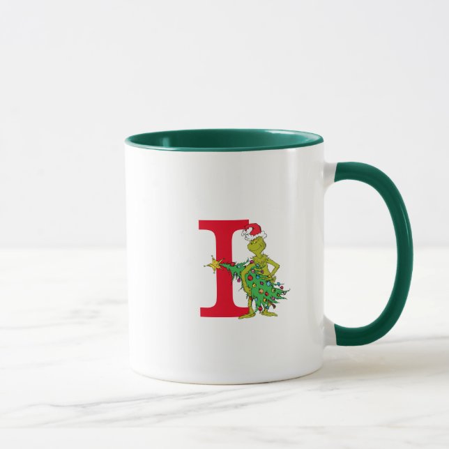 Caneca Grinch Clássico | Monograma Malvado I (Direita)
