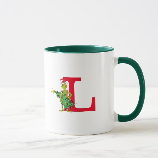 Caneca Grinch Clássico | Monograma Travesso (Direita)