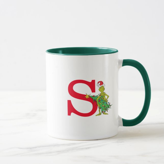 Caneca Grinch Clássico | Monograma Travesso (Direita)