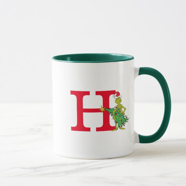 Caneca Grinch Clássico | Monograma Travesso (Direita)