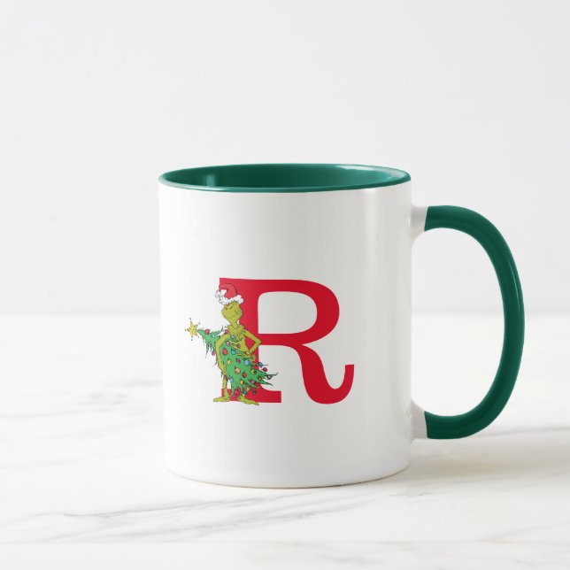 Caneca Grinch Clássico | Monograma Travesso R (Direita)