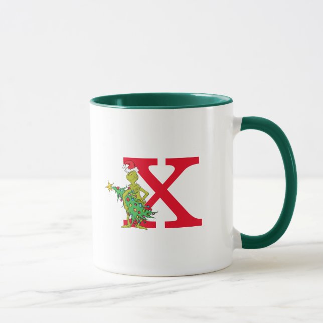 Caneca Grinch Clássico | Monograma X Travesso (Direita)