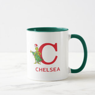 Caneca Grinch Clássico Nome e Monograma Safado C