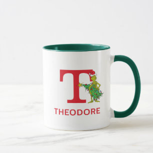 Caneca Grinch Clássico Nome e Monograma Travesso T