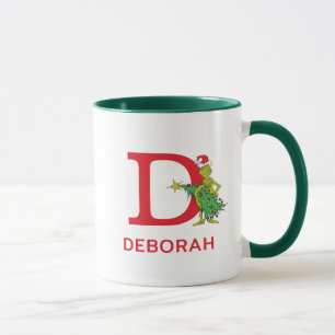 Caneca Grinch Clássico Nome Malvado e Monograma D