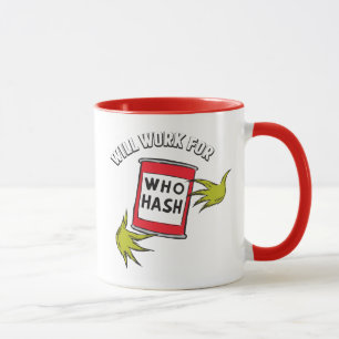 Caneca Grinch Clássico   Vou Trabalhar por Quem Hash Quot