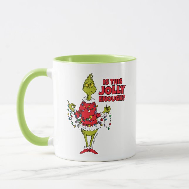 Caneca Grinch | "Isso é Alegre o Suficiente?" (Esquerda)