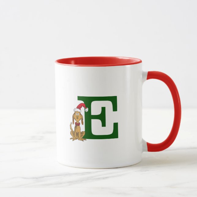 Caneca Grinch Max Clássico | Monograma E (Direita)