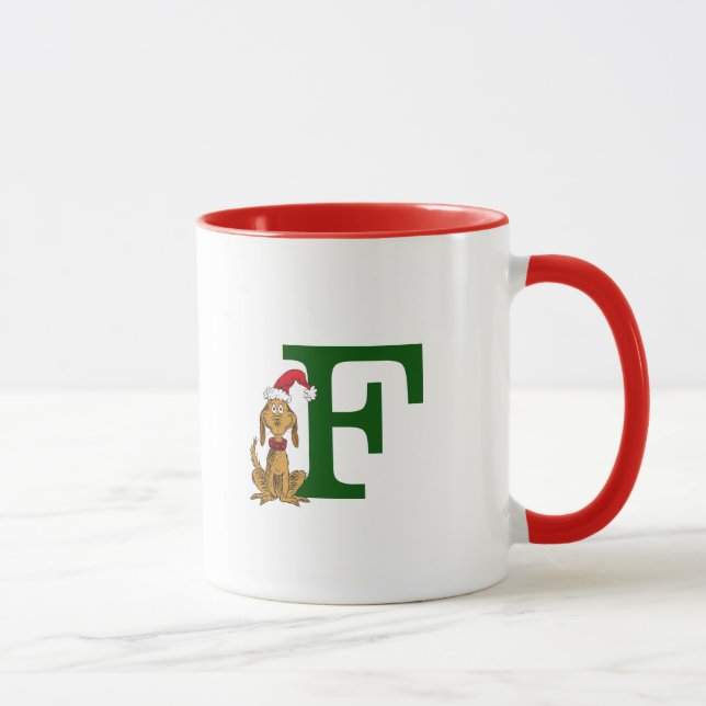 Caneca Grinch Max Clássico | Monograma F (Direita)