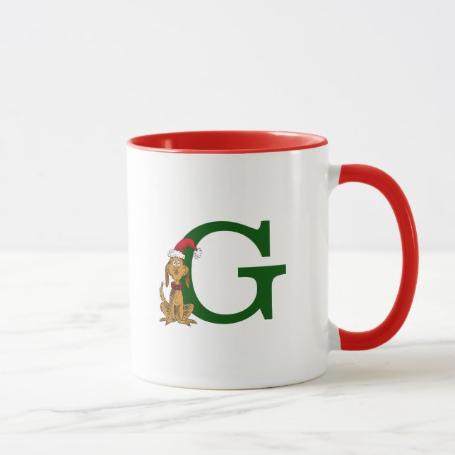 Caneca Grinch Max Clássico | Monograma G (Direita)