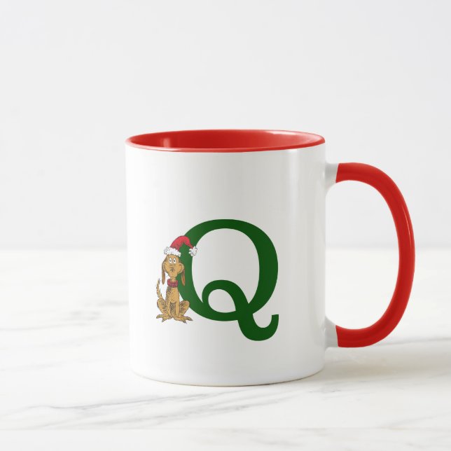 Caneca Grinch Max Clássico | Monograma Q (Direita)