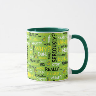 Caneca Grinch  Padrão Grinch Snarky Phrase