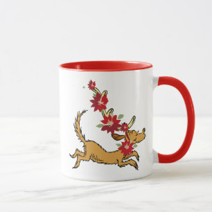Caneca Grinch Poinsettia de Natal do Max