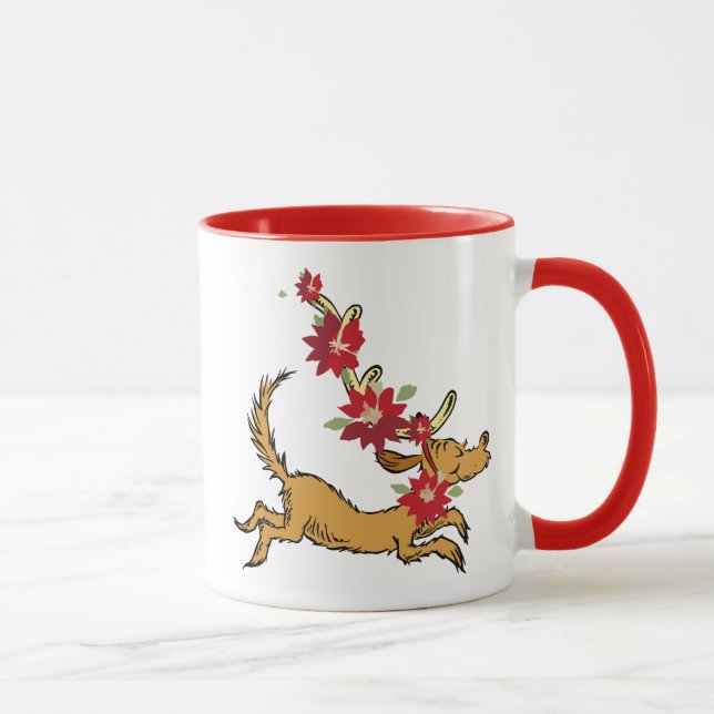 Caneca Grinch | Poinsettia de Natal do Max (Direita)