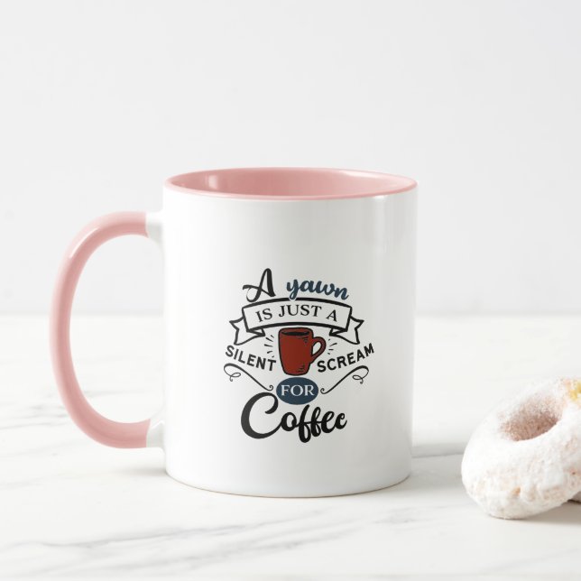 Caneca Gritar para café (Com Donut)
