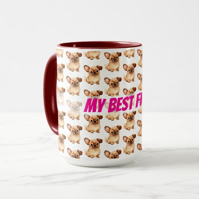 Caneca Grooming Dog Personalized Luxury Modern Collection (Frente Esquerda)
