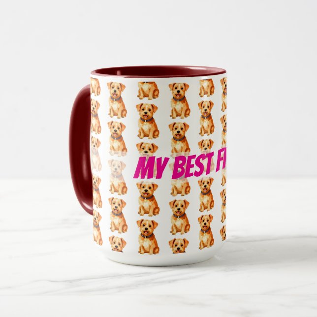 Caneca Grooming Pet Personalized Gold Elegant Collection (Frente Esquerda)
