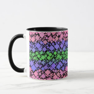 Caneca Groovy Boho Retro Mod Geométrico Orgulho Trigênero