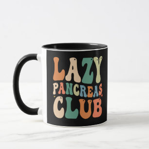 Caneca Groovy Lazy Pancreas Club Diabetes Sensibilização 